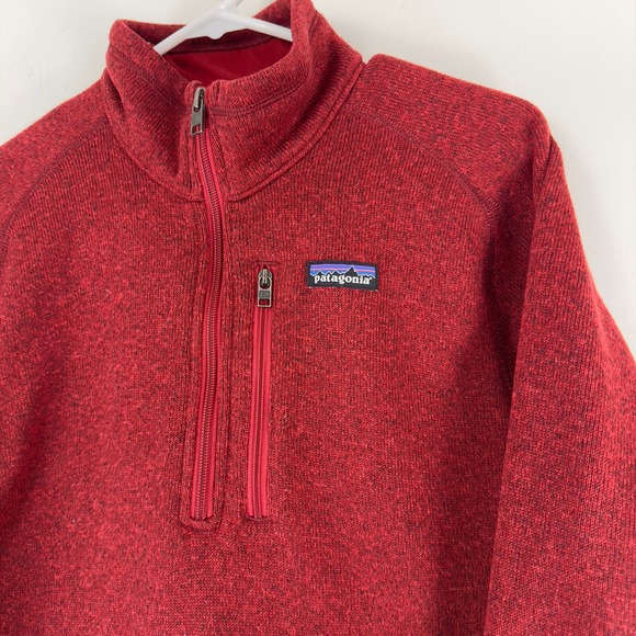 Patagonia Better Sweater 1/4-zip fleece red pullover - Picture 3 of 9